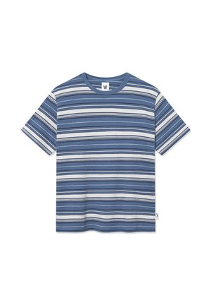 DOUBLE A BY W.W. EASTON - Apdrukāts T-krekls - bluefin stripe
