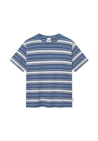 WOOD WOOD WWEASTON 25218 - T-shirt imprimé - bluefin stripe