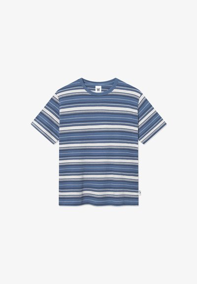 WOOD WOOD WWEASTON 25218 - T-shirt imprimé - bluefin stripe