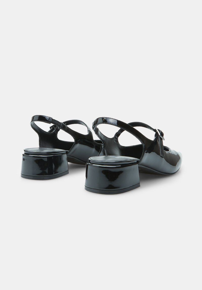 Escarpins BATA à Plateau Effet Python Noir Et Anthracite - Pointure 37, état Comme Neuf, Talon Plus De 7 Cm