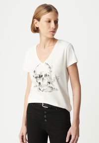 IKKS V-NECK WITH SHORT SLEEVES - T-shirt imprimé - off white
