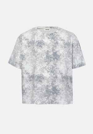 YOURTURN by Zalando, UNISEX CROP - Camiseta estampada - light grey