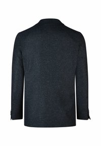 Dunkelblazer aus strukturiertem Stoff, mit einer schlichten Rückenbelüftung und einem Zweiknopfumfang. Maßgeschneiderte Ausführung mit klassischer Passform.