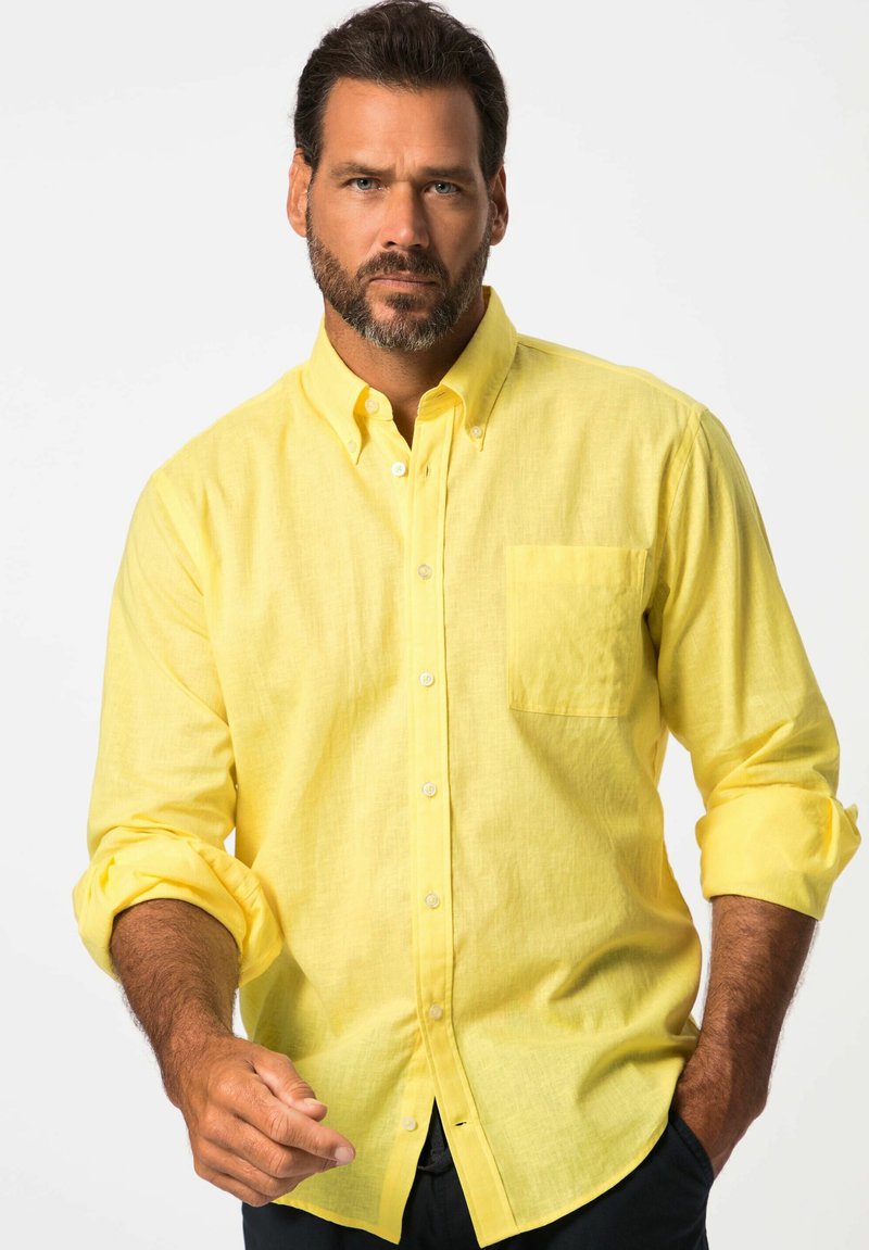JP1880 BUTTONDOWN-KRAGEN MODERN FIT - Hemd - light yellow