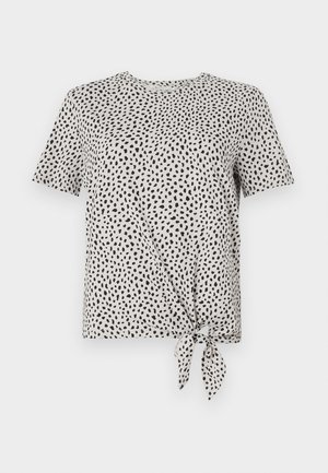 TOM TAILOR DENIM T-shirts med print - beige/black