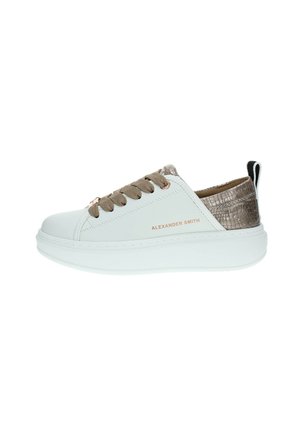 Sneakers basse - bianco gold