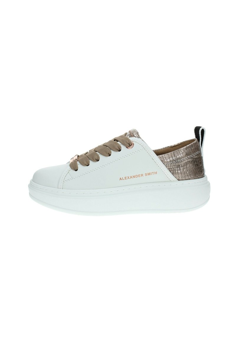 ALEXANDER SMITH Sneakers basse - bianco gold