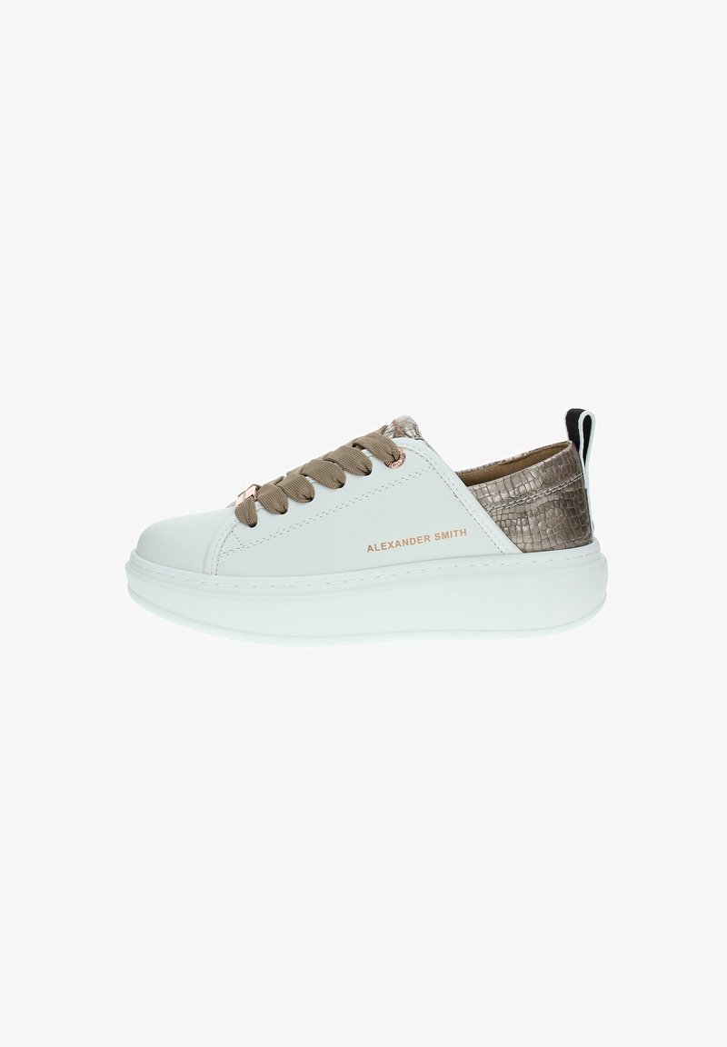 ALEXANDER SMITH Sneakers basse - bianco gold