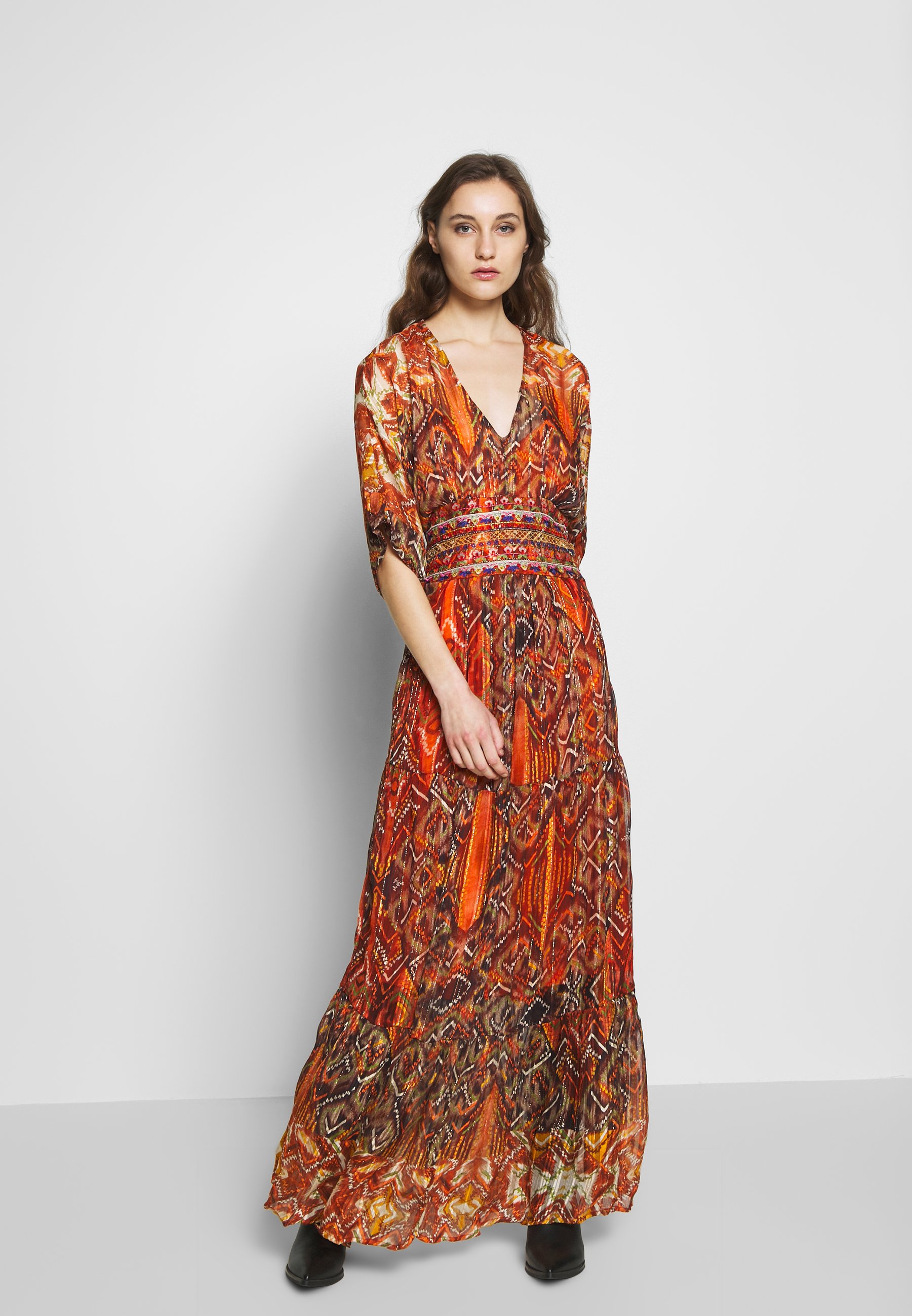 Desigual Vest Mackenzie Maxikleid Rosa Boulevard Orange Zalando At