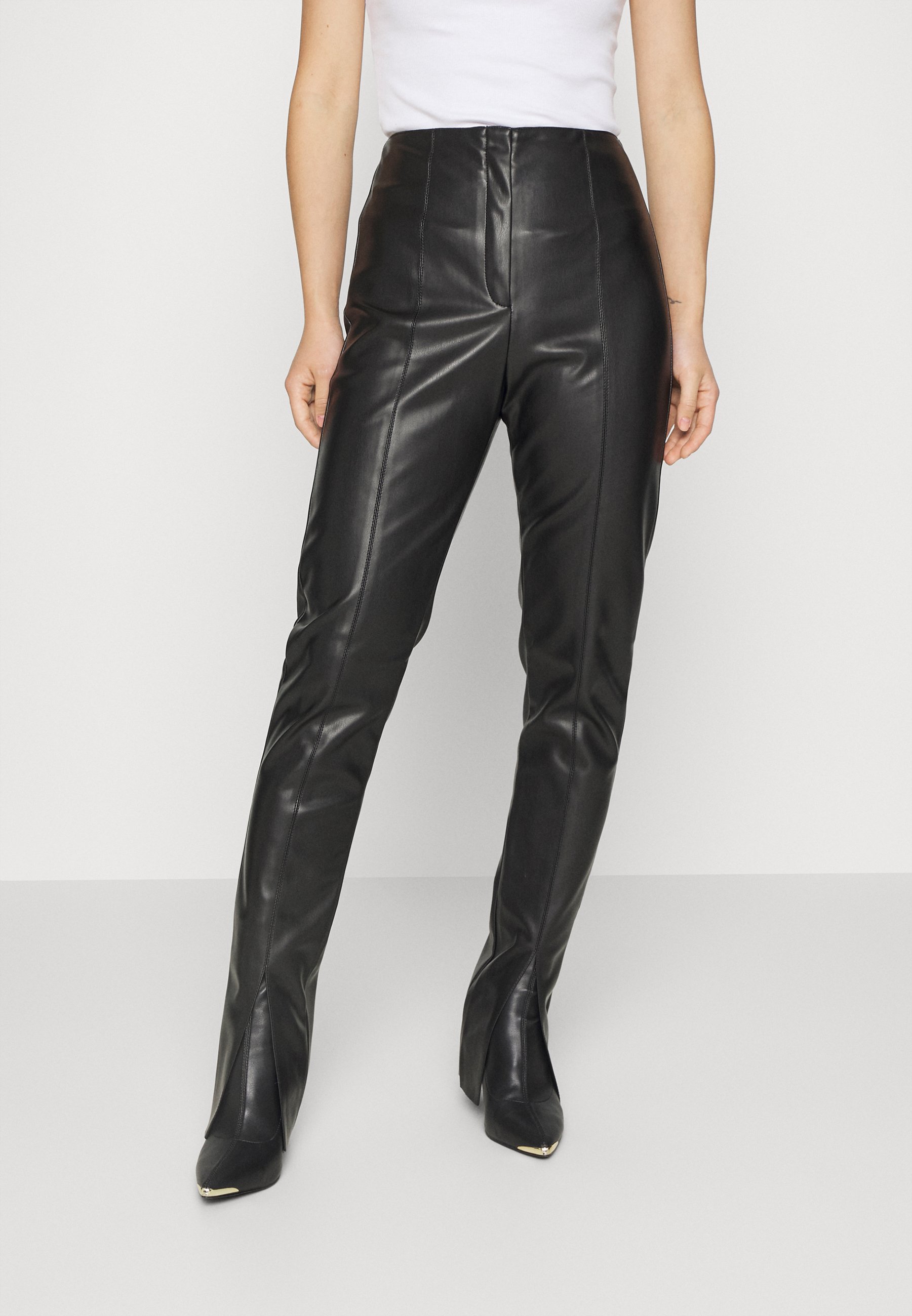 Gina Tricot Petite GINNY TROUSERS - Trousers - black - Zalando.ie