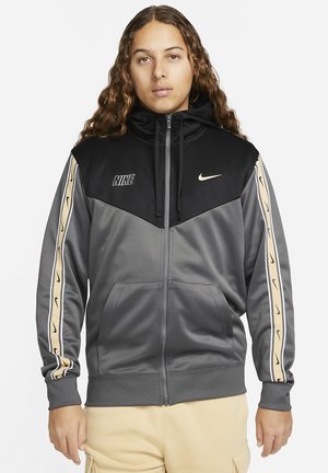 Nike Sportswear M NSW REPEAT SW PK FZ  - Træningsjakke - iron grey black sesame