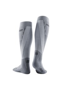 CEP COLD WEATHER COMPRESSION SOCKS RUNNING KNEE HIGH MEN - MADE IN GERMANY - Sportsokken - grey