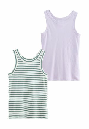 2 PACK - Débardeur - khaki stripe lilac