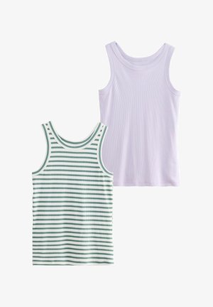 2 PACK - Viršus - khaki stripe lilac