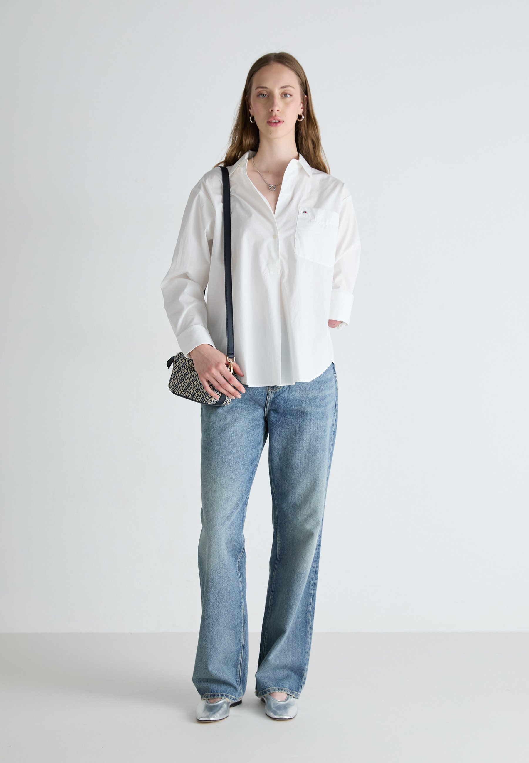 Tommy Hilfiger EASY FIT SHIRT - Button-down blouse - optic