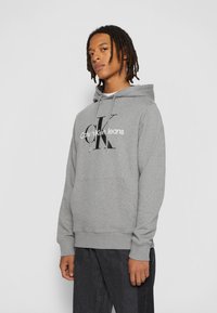 Calvin Klein Jeans CORE MONOGRAM HOODIE - Sportinis megztinis - grey