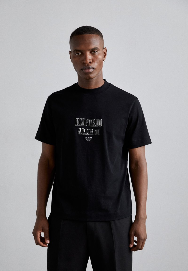 Emporio Armani Marškinėliai su spaudiniu - black font