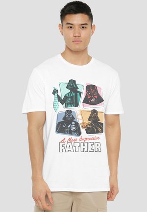 RETRO MOST IMPRESSIVE FATHER - Print T-shirt - white