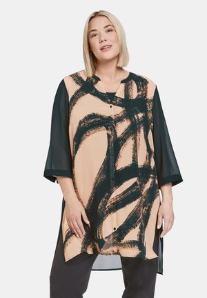 TRANSPARENTE MIT 3/4 ARM - Tunic - black gemustert