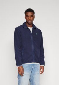 WOOD WOOD JAY PATCH ZIP Fleece jacket eternal blue/dark