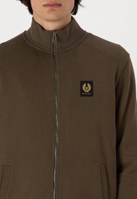 Belstaff FULL ZIP - Cipzáras pulóver - clay brown