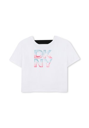 MET KORTE MOUWEN - T-shirt imprimé - blanc