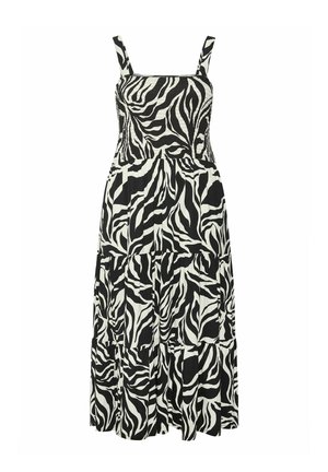 Yours Clothing, PLUS SIZE ANIMAL PRINT DRESSES - Robe de jour - black