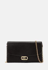 Lauren Ralph Lauren LEATHER MEDIUM ADAIR CROSSBODY - Clutch - black