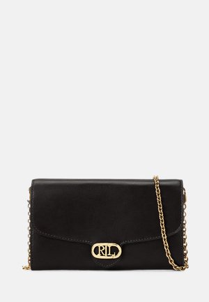 Lauren Ralph Lauren LEATHER MEDIUM ADAIR CROSSBODY - Clutch - black