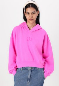 GAP LOGO CROPPED - Sweatshirt - standout pink