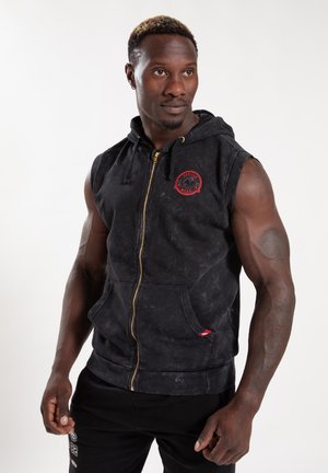 Zip-up sweatshirt - black