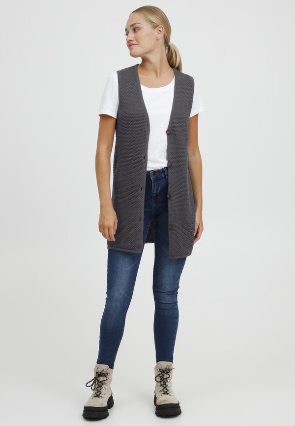 OXHEIDI - Waistcoat - pewter4