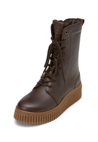 Marc O'Polo BIANCA - Stivaletti con la zeppa - dark brown