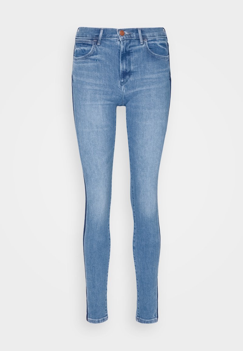 Wrangler Jeans Skinny Fit blauw denim/bluedenim