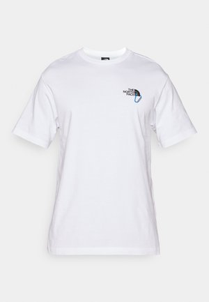 The North Face EXPLORE CARABINER RELAXED TEE UNISEX - T-shirt imprimé - white