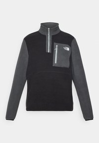 M YUMIORI 1/4 ZIP - Fleecepullover - white dune/midnight pet