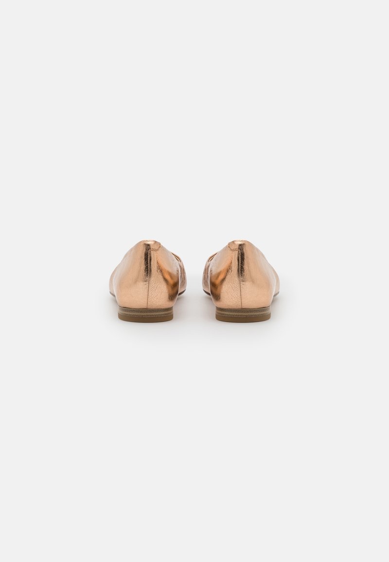 rose gold flat dress shoes SHAPEN Tulip 3.0 Barefoot Ballerina (Wide) Rose Gold– Correct Toes main image 1
