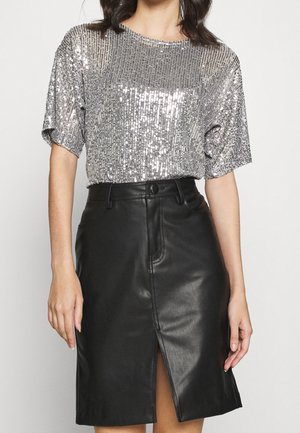 Bluse - silver-coloured