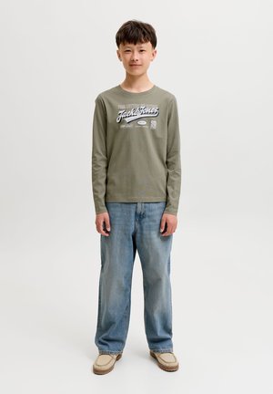 Jack & Jones Junior, JJELOGO TEE LS 2 COL AW26/25 2PK MP JNR - Maglietta a manica lunga - vetiver pack aw sky captain aw