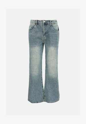 YOURTURN by Zalando, UNISEX - Дънки с разкроени крачоли - light blue denim