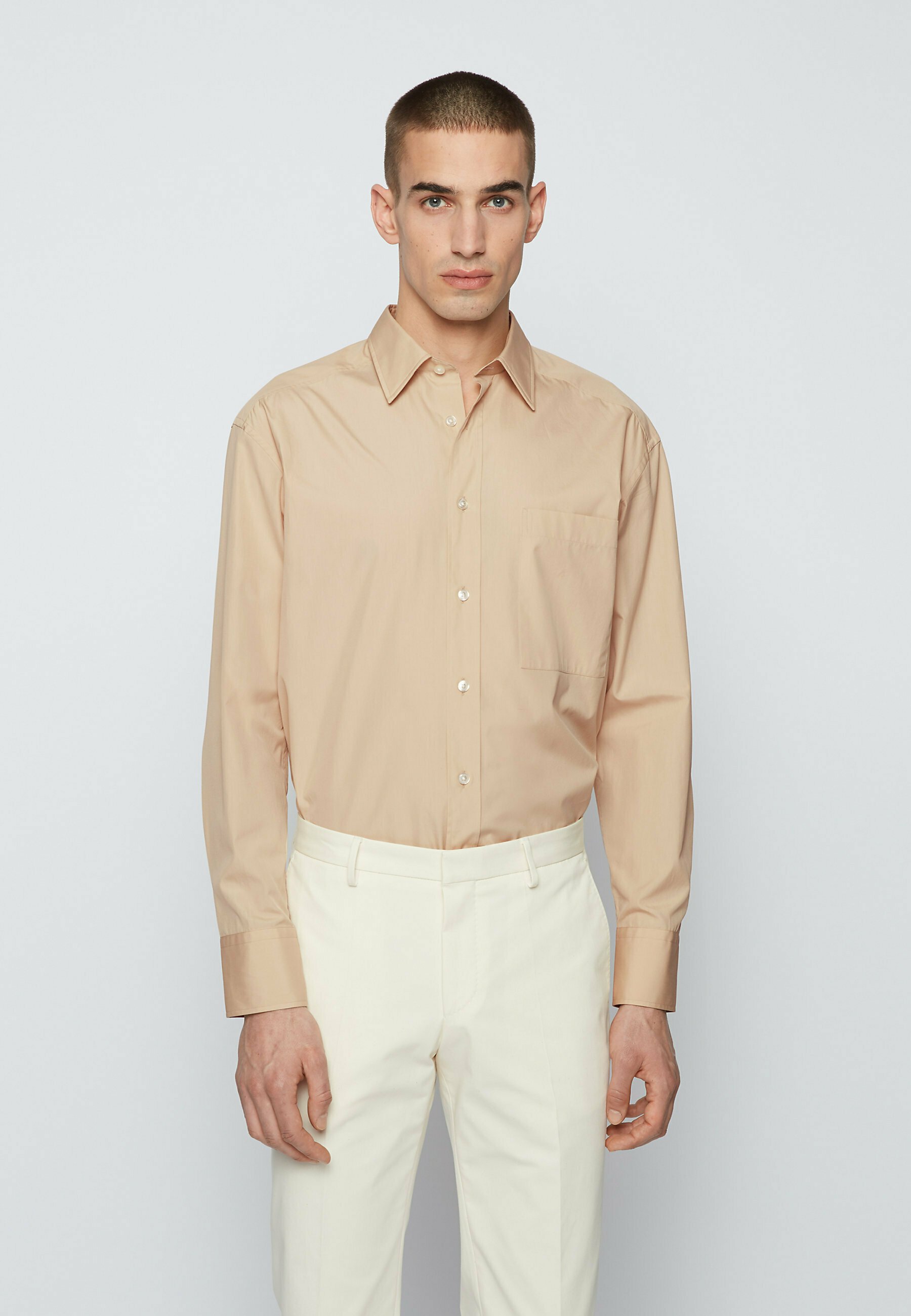 camicia beige elegante