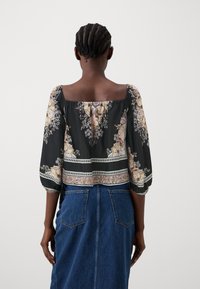 VILA VIKINE SQAURE NECK - Longsleeve - black