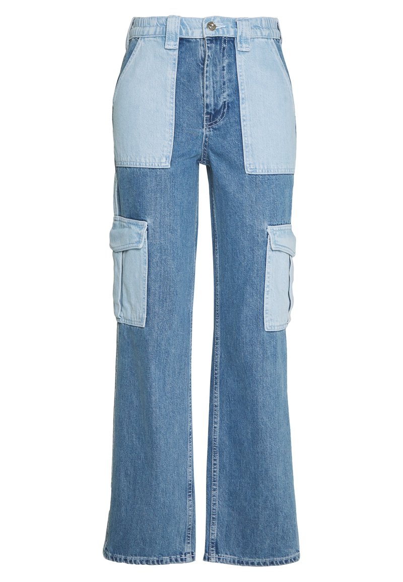 BDG Urban Outfitters SKATE PATCHWORK - Jeans Relaxed Fit - blue