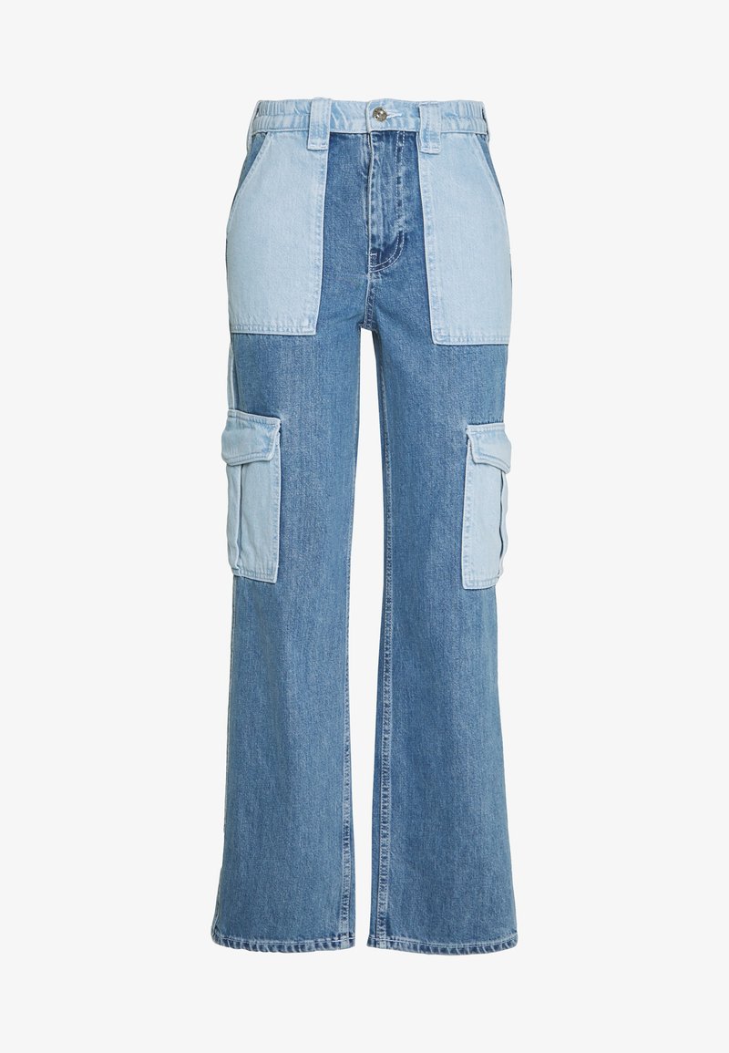 BDG Urban Outfitters SKATE PATCHWORK - Jeans Relaxed Fit - blue