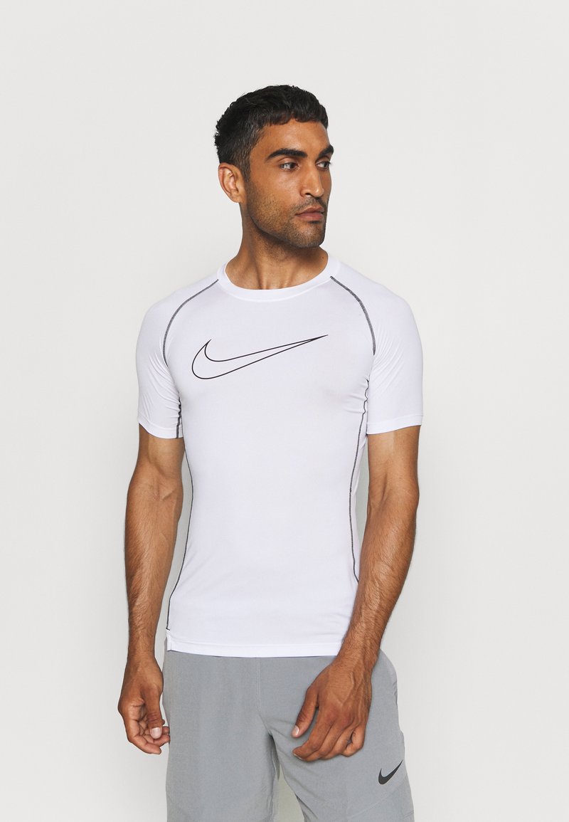 Nike Performance Sportovní tričko - white/black