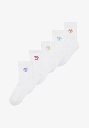 UNISEX 5 PACK - Nogavice - white