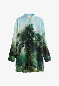 Unselected, green blue scene print