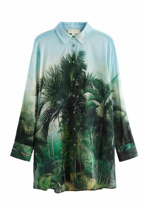 COVER-UP REGULAR FIT - Pludmales piederums - green blue scene print