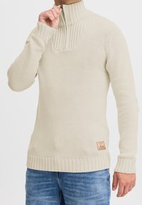 Solid Strickpullover - beige