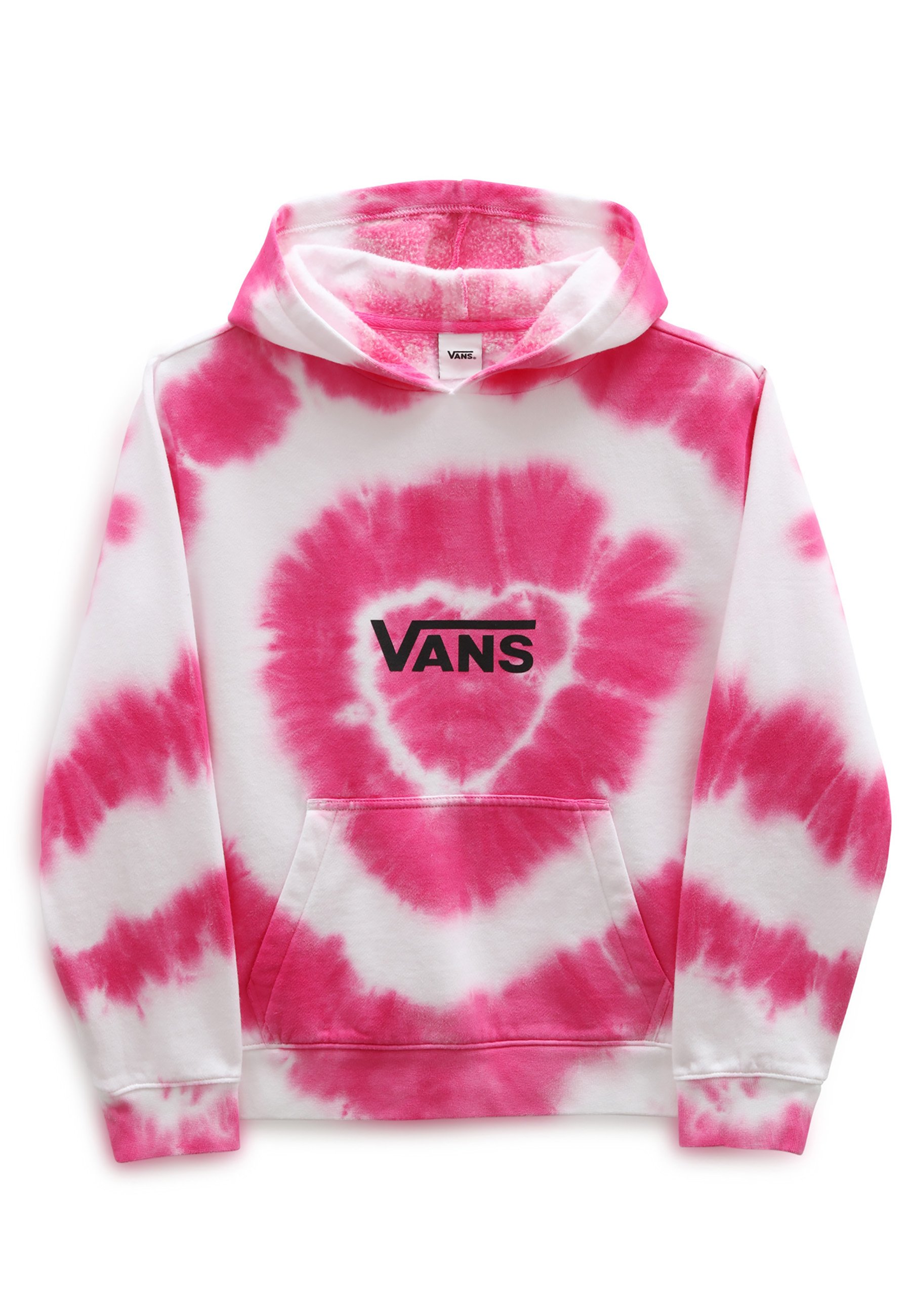 Vans TIE DYE HEART HOODIE - Sudadera - begonia pink/rosa - Zalando.es